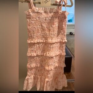 Katie J NYC Pink Ruffle Dress